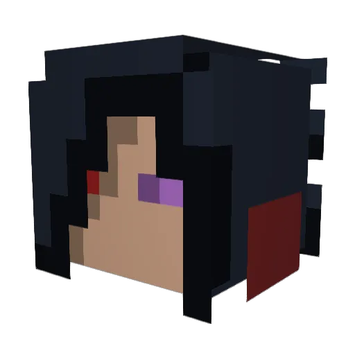 jannotcan Minecraft avatar head, 3D render