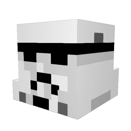janovi Minecraft avatar head, 3D render