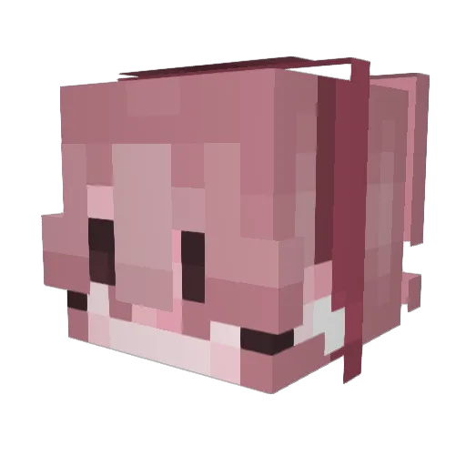 jansii Minecraft avatar head, 3D render
