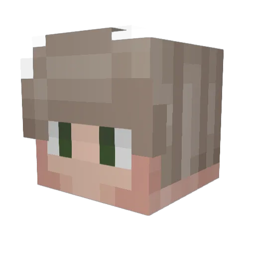 janson11 Minecraft avatar head, 3D render
