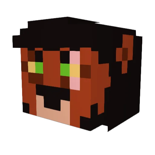 jantjey Minecraft avatar head, 3D render