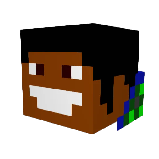januszkossowski Minecraft avatar head, 3D render