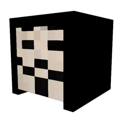 januto Minecraft avatar head, 3D render