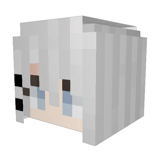janzuka Minecraft avatar head, 3D render