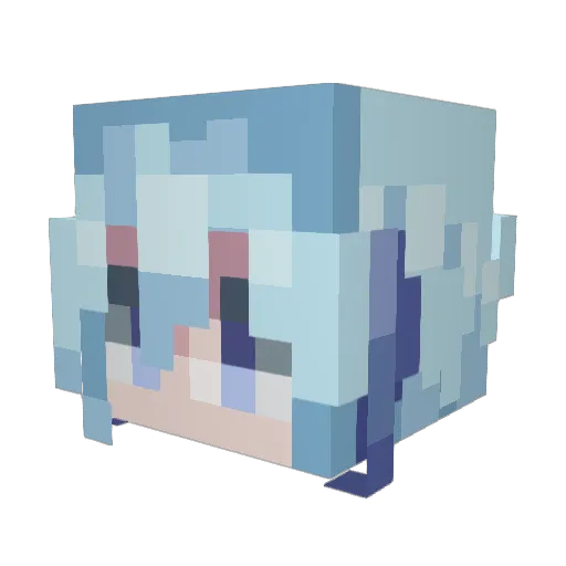 jaopot Minecraft avatar head, 3D render