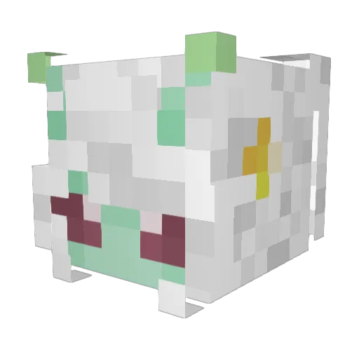 jaorii Minecraft avatar head, 3D render