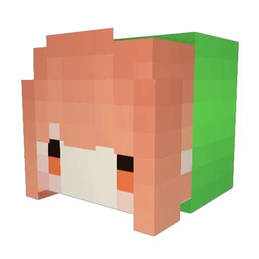 jap69731523 Minecraft avatar head, 3D render