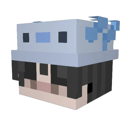 japy13 Minecraft avatar head, 3D render