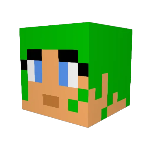 jaq04 Minecraft avatar head, 3D render