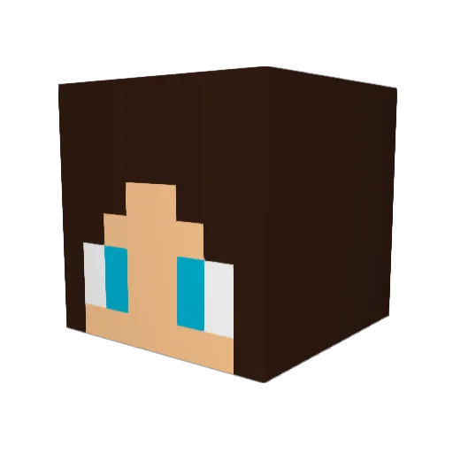 jaqueline524 Minecraft avatar head, 3D render