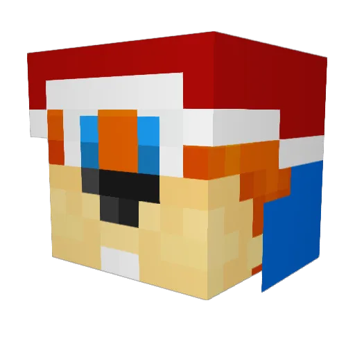 jar111s Minecraft avatar head, 3D render