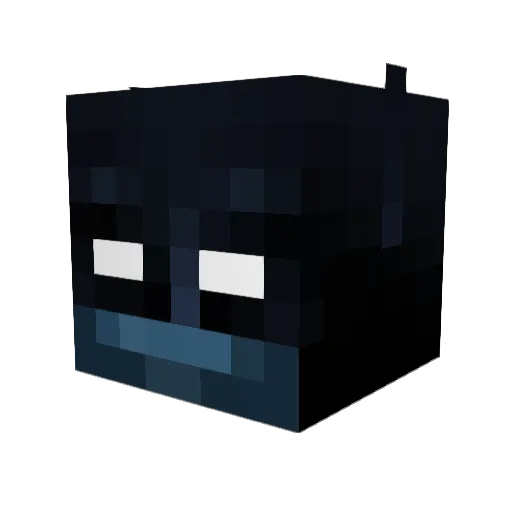 jarand123d Minecraft avatar head, 3D render