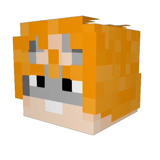 jarasca Minecraft avatar head, 3D render