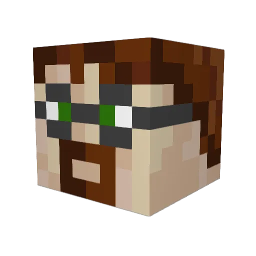 jarcosys Minecraft avatar head, 3D render