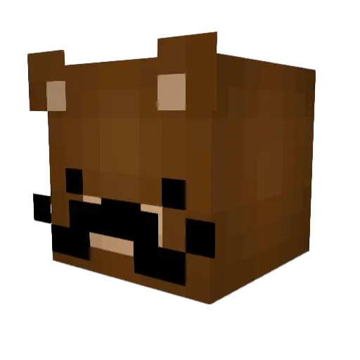jaredhu Minecraft avatar head, 3D render