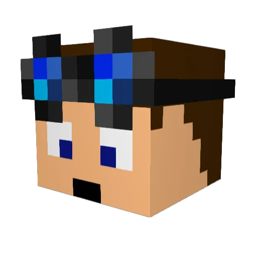jaredjeya Minecraft avatar head, 3D render