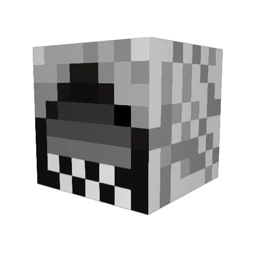jaredtex Minecraft avatar head, 3D render