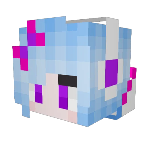 jarekull Minecraft avatar head, 3D render