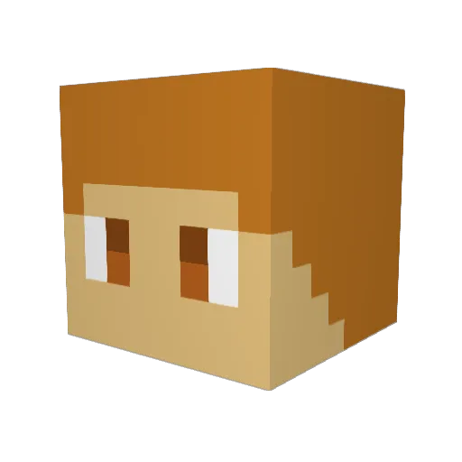 jarin070 Minecraft avatar head, 3D render