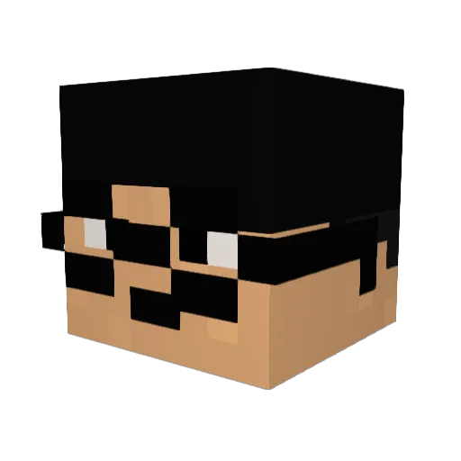 jaripower Minecraft avatar head, 3D render