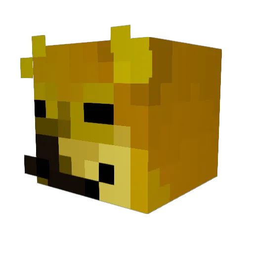 jarjarbeans_ Minecraft avatar head, 3D render