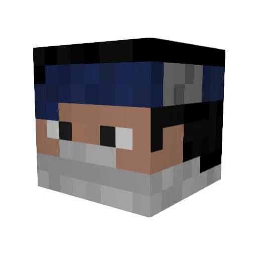 jarkinz Minecraft avatar head, 3D render