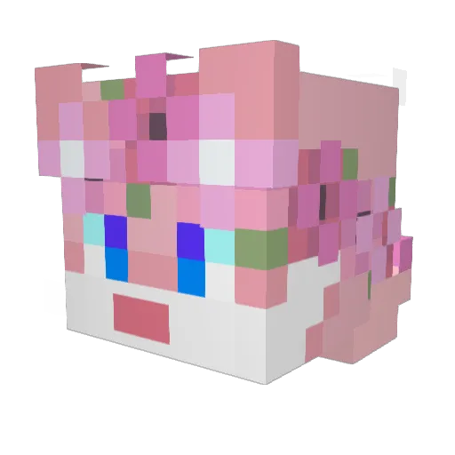 jarmge Minecraft avatar head, 3D render