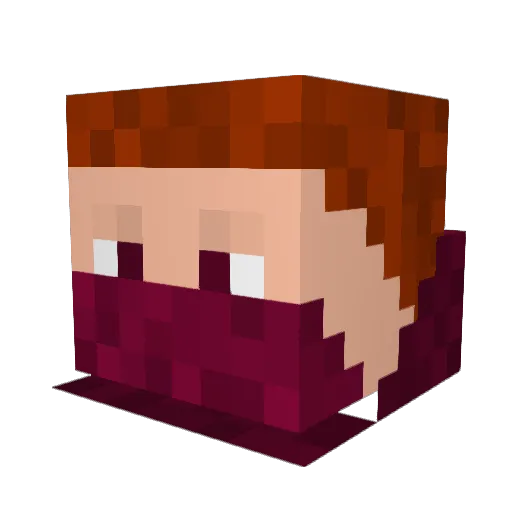 jarne09 Minecraft avatar head, 3D render