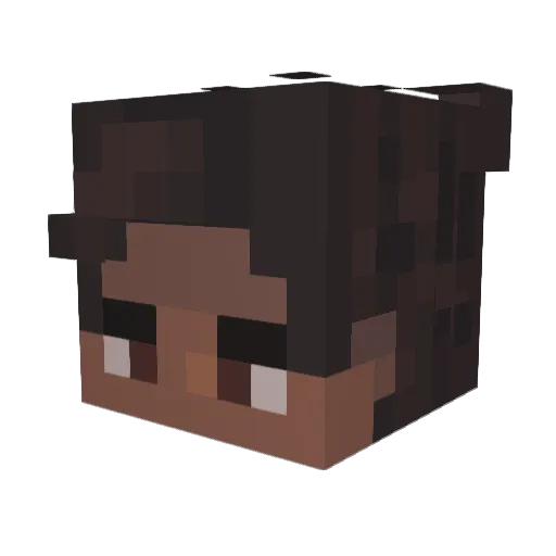 jarnedkl Minecraft avatar head, 3D render