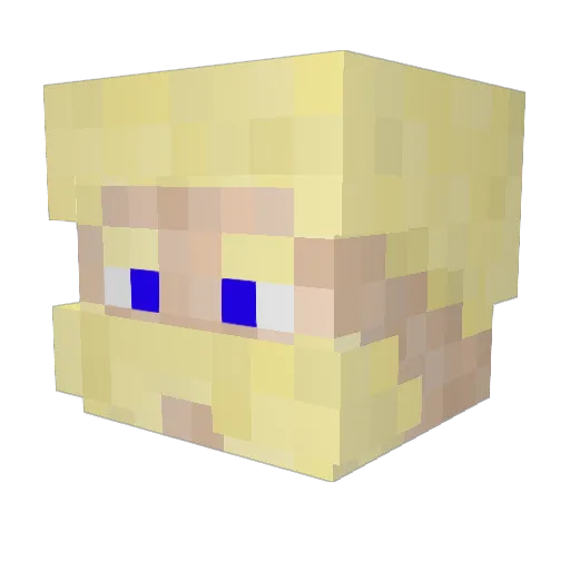 jaroszxd Minecraft avatar head, 3D render