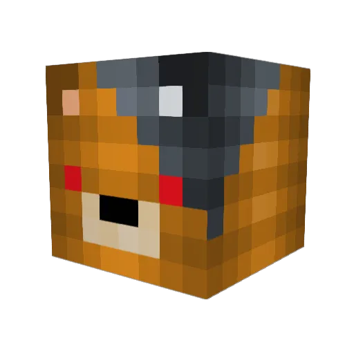 jarpatin Minecraft avatar head, 3D render