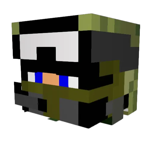 jarredlk Minecraft avatar head, 3D render