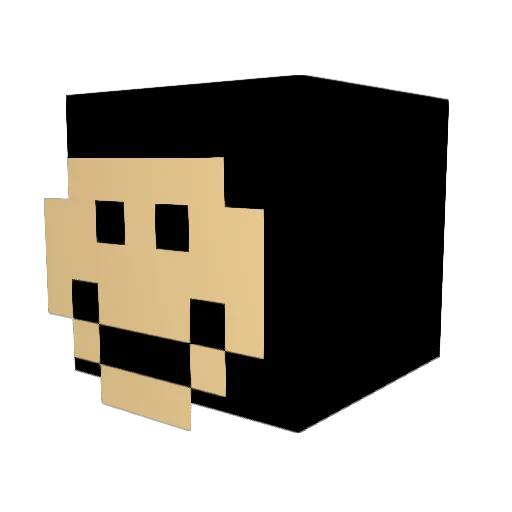 jartusheesh Minecraft avatar head, 3D render