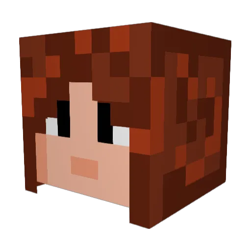 jarupants Minecraft avatar head, 3D render