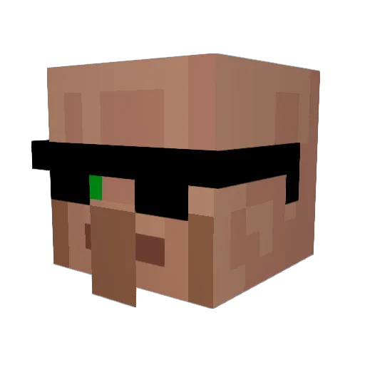 jarvanczwarty Minecraft avatar head, 3D render