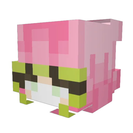 jarvisun Minecraft avatar head, 3D render