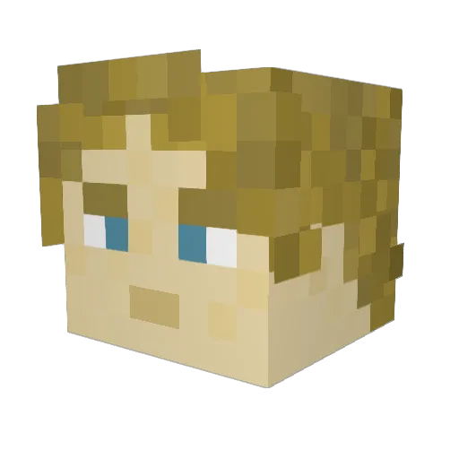 jas79 Minecraft avatar head, 3D render