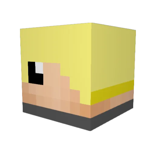 jase0603 Minecraft avatar head, 3D render