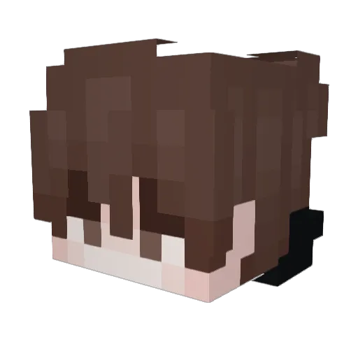 jasei Minecraft avatar head, 3D render