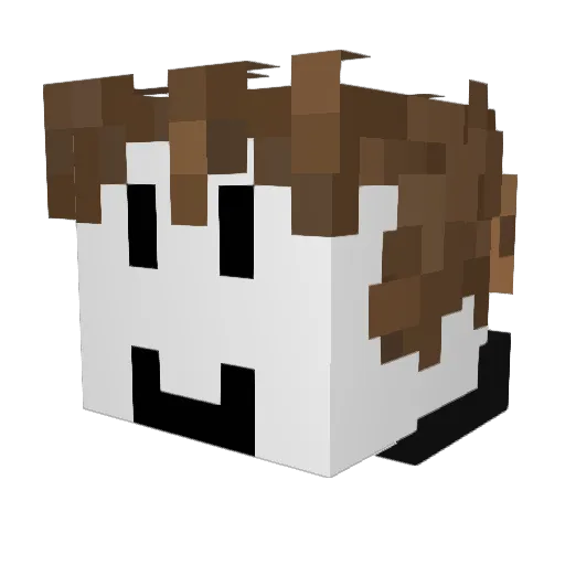 jasfuos Minecraft avatar head, 3D render