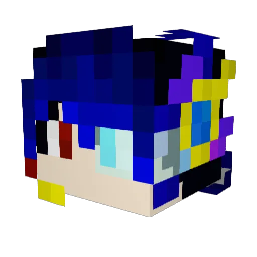 jasitin Minecraft avatar head, 3D render