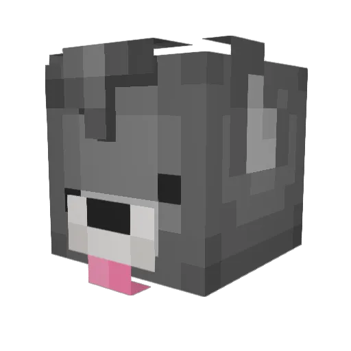 jaskee Minecraft avatar head, 3D render