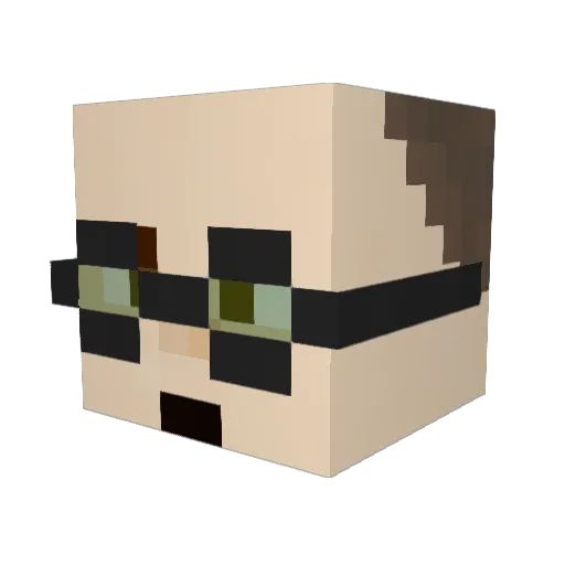 jaskol95 Minecraft avatar head, 3D render