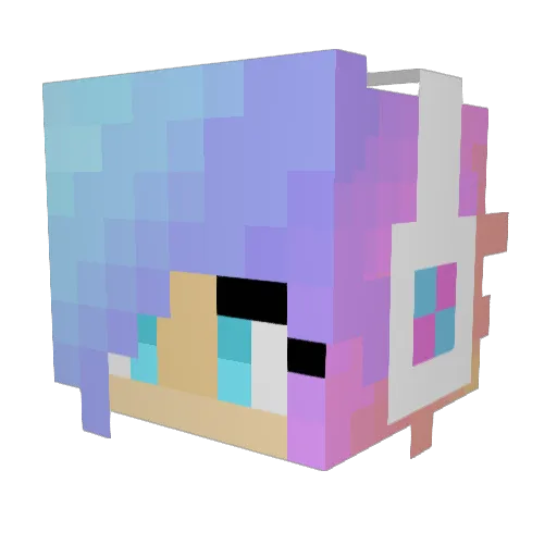 jasmen020124 Minecraft avatar head, 3D render