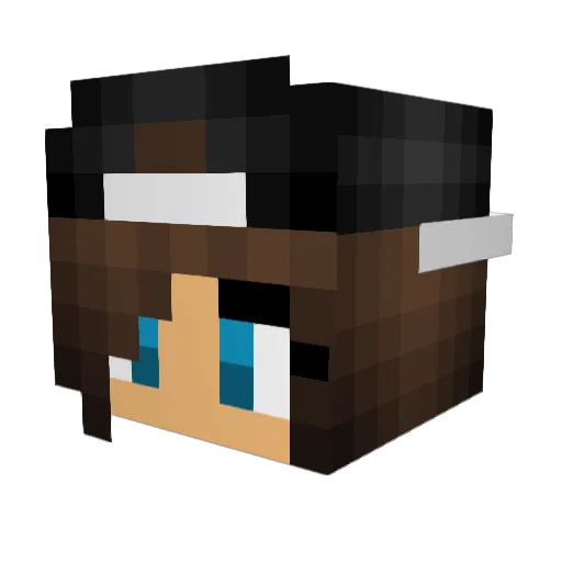 jasmin0908 Minecraft avatar head, 3D render