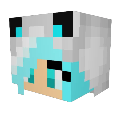 jasmine5359 Minecraft avatar head, 3D render