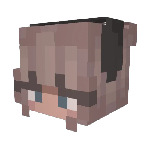 jasmineeeeeeeeee Minecraft avatar head, 3D render