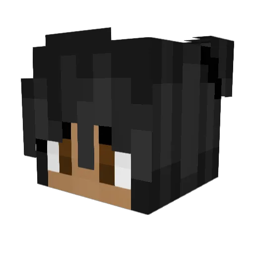 jasminj57 Minecraft avatar head, 3D render