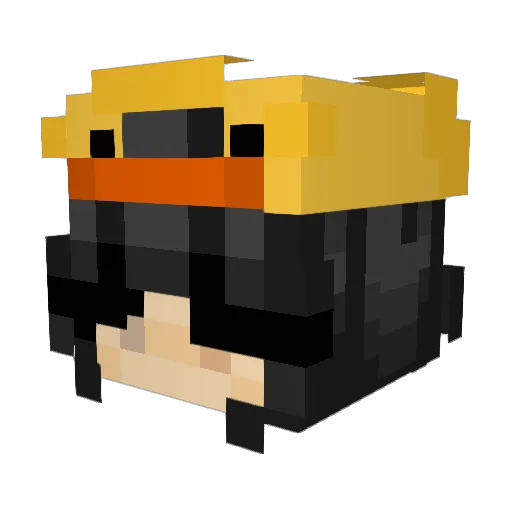 jasmita Minecraft avatar head, 3D render
