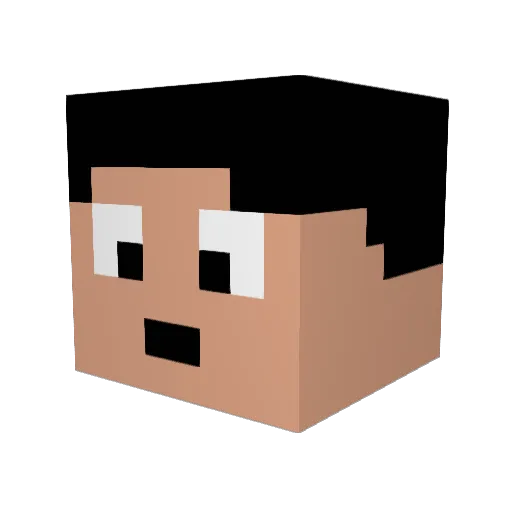 jason61505 Minecraft avatar head, 3D render